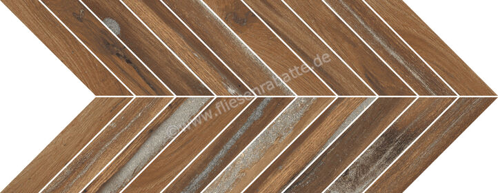  Ceramica Rondine Infusion Nut 24x50 cm Bodenfliese / Wandfliese Chevron Matt Eben Naturale J90582 | 703124