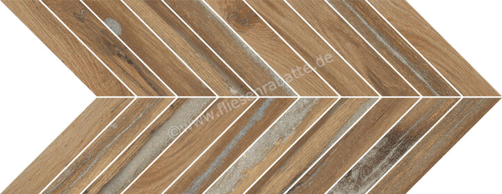  Ceramica Rondine Infusion Oak 24x50 cm Bodenfliese / Wandfliese Chevron Matt Eben Naturale J90583 | 703127