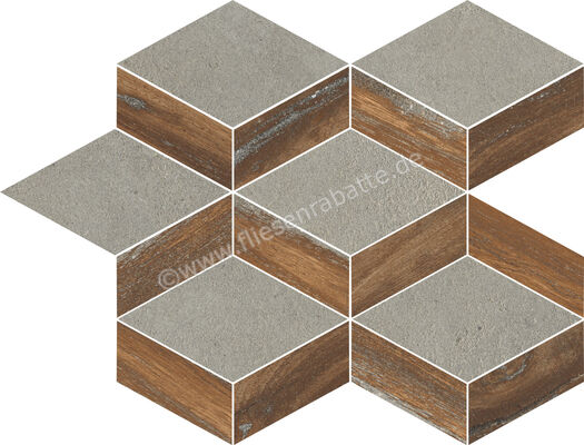  Ceramica Rondine Infusion Nut 24x30 cm Mosaik Triangle Matt Eben Naturale J90588 | 703142