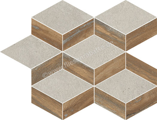  Ceramica Rondine Infusion Oak 24x30 cm Mosaik Triangle Matt Eben Naturale J90589 | 703145