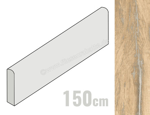  Ceramica Rondine Infusion Birch 6x150 cm Sockel Matt Eben Naturale J90882 | 703148