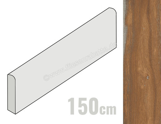  Ceramica Rondine Infusion Nut 6x150 cm Sockel Matt Eben Naturale J90883 | 703151