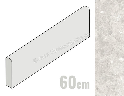 Marazzi Mystone Breccia dei Berici Grigio 7x60 cm Sockel Matt Eben Naturale MRHN | 703470