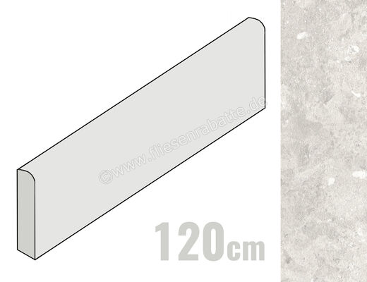  Marazzi Mystone Breccia dei Berici Grigio 6x120 cm Sockel Matt Eben Naturale MRHJ | 703473