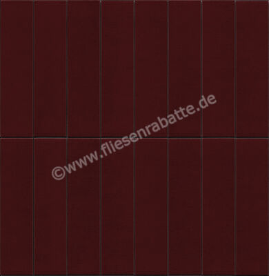  Marazzi Terralux Borgogna 9.1x37.5 cm Bodenfliese / Wandfliese Glänzend Strukturiert Lux MRC5 | 703527