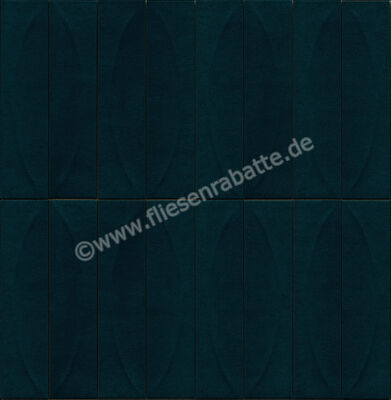  Marazzi Terralux Blu 9.1x37.5 cm Wandfliese 3D Pura Glänzend Strukturiert Lux MRC2 | 703545