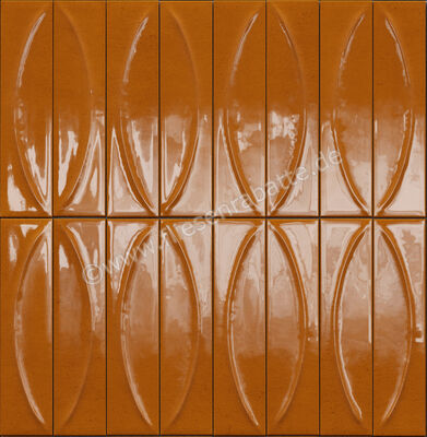  Marazzi Terralux Arancio 9.1x37.5 cm Wandfliese 3D Pura Glänzend Strukturiert Lux MRAZ | 703566