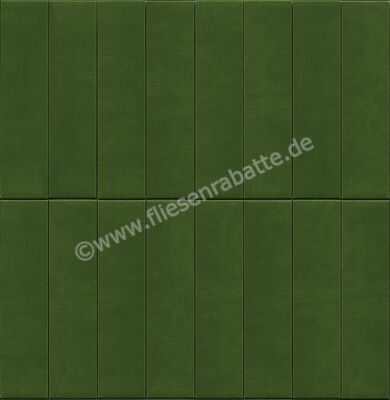  Marazzi Terralux Verde 9.1x37.5 cm Bodenfliese / Wandfliese Glänzend Strukturiert Lux MRAY | 703569