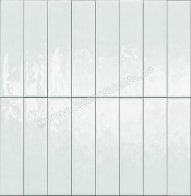  Marazzi Terralux Bianco 9.1x37.5 cm Bodenfliese / Wandfliese Glänzend Strukturiert Lux MRAV | 703590