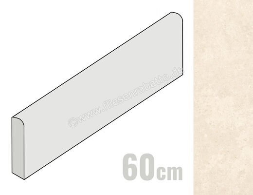  Marazzi Campaspero Beige 7x60 cm Sockel Matt Eben Naturale MRHS | 704844