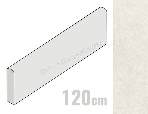  Marazzi Campaspero Grigio 6x120 cm Sockel Matt Eben Naturale MRHX | 704859