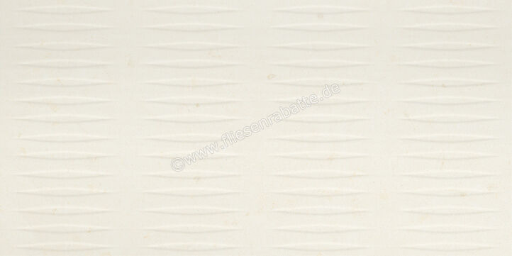  Monocibec Cremaluna Bianco 60x120 cm Wandfliese Decori Onda Matt Strukturiert Molata - Brushed 0148965 | 704934