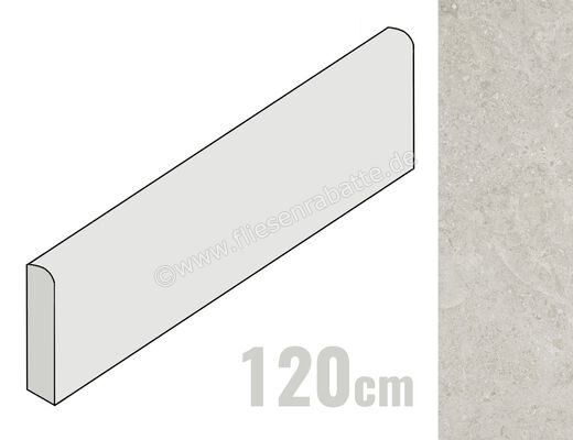  Marazzi Mystone Pietra Di Sardegna Grigio 6x120 cm Sockel Matt Eben Naturale MRHD | 705750