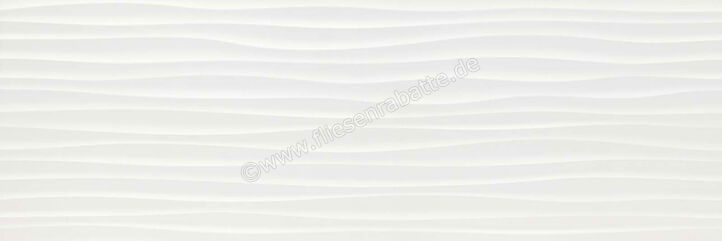 Marazzi Essenziale White 40x120 cm Wandfliese Struttura Wave Lux Glänzend Strukturiert MMFM | 71392