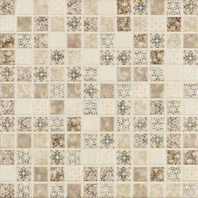 Jasba Pattern Beige-Braun 2x2 cm Mosaik Vola Matt Eben HT-Veredelung 42401H | 72181