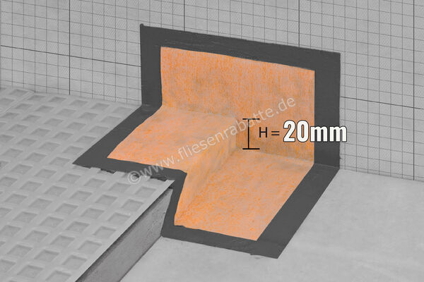 Schlüter Systems KERDI-KERS Abdichtung Formstück Gefälleabdichtung Links Höhe: 20 mm KERS20L | 76459