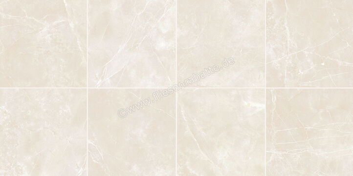 Love Tiles Marble Cream 60x60 cm Bodenfliese / Wandfliese Glänzend Eben Poliert B615.0014.031 | 89581