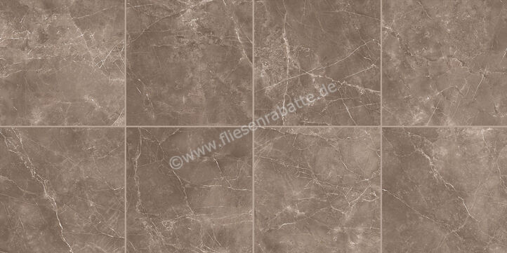 Love Tiles Marble Tortora 60x60 cm Bodenfliese / Wandfliese Glänzend Eben Poliert B615.0014.037 | 89599