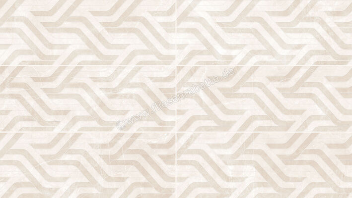 Love Tiles Marble Cream 45x119 cm Dekor Twist Glänzend Eben Shine B664.0139.031 | 89608