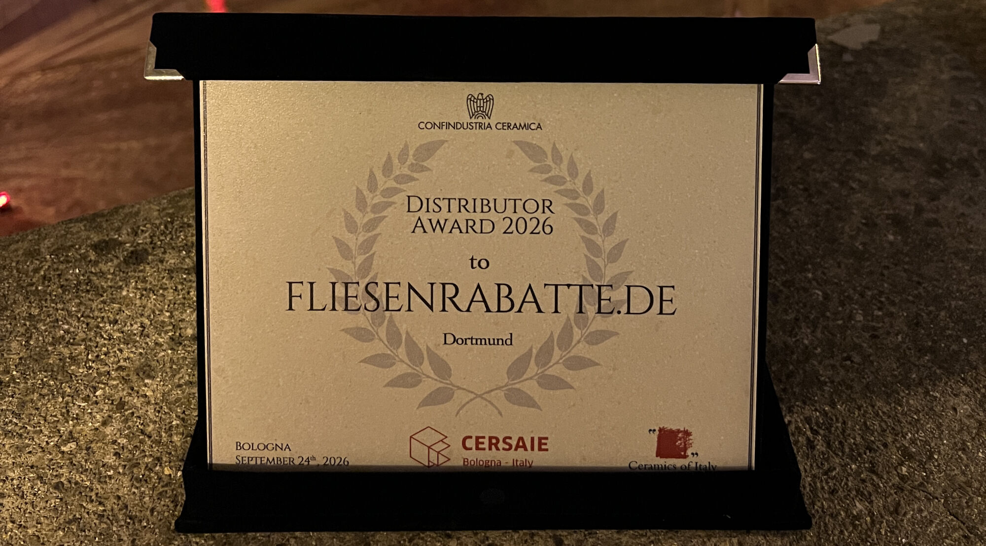Confindustria Ceramica Distributor Award 2026
